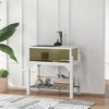 PawHut Tortoise Habitat, Wooden Tortoise Enclosure with Storage Shelf, Clear Windows, Lamp Holder, Openable Top, Built-in Tray, Gray - 2 of 4
