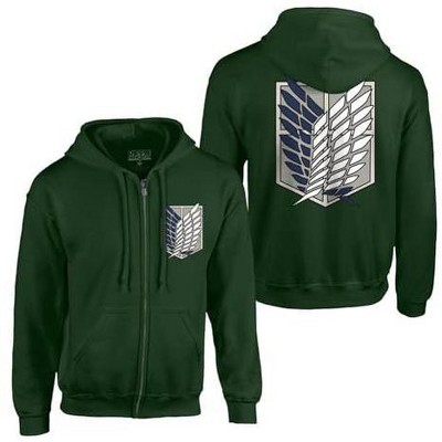 Ripple Junction x Attack on Titan Men's Zip Hoodie Survey Corps