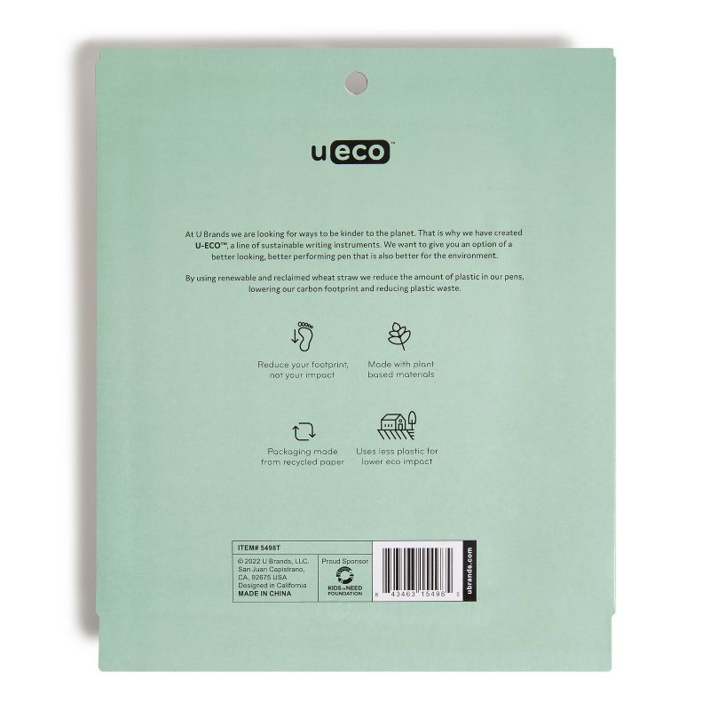 U Brands U-Eco 8ct Gel Ink Pens with Refills Essential Speckle, 4 of 10