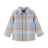 Andy & Evan  Infant  Orange and Blue Plaid Buttondown and Pants Set - 4 of 4