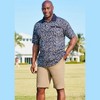 KingSize Men's Big & Tall Shirt Collar Polo - L, Tidal Green Birdseye - 3 of 4