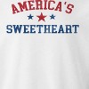 Social Collective Men's America'S Sweetheart  Americana 4Th Of July Long Sleeve Graphic Cotton Pullover Sweatshirt - 2 of 4