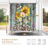 LunaLulinlk Fabric Sunflower Shower Curtains, Boho Shower Curtains for Bathroom - 4 of 4