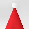17" Faux Fur Classic Santa Christmas Costume Hat - Wondershop™ Red/White - 2 of 3