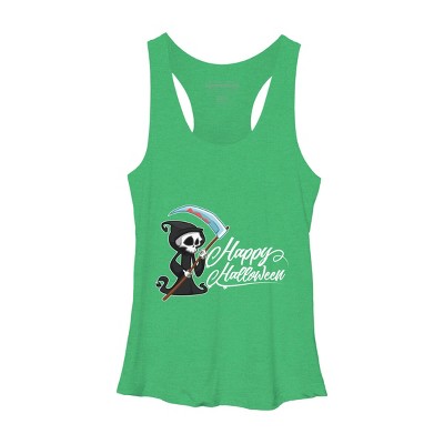 Women's Design By Humans HAPPY HALLOWEEN - Special Edition By wedenote Racerback Tank Top