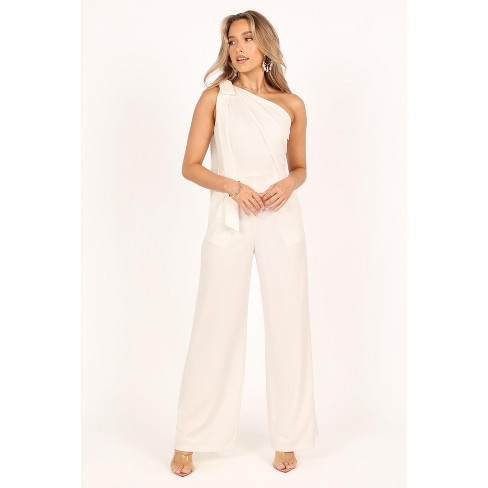 Petal And Pup Womens Sadie One Shoulder Jumpsuit White S Target