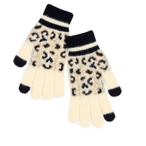 Shiraleah Leopard Print Touchscreen Gloves - 1 of 4