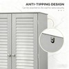 ORRD Tall Bathroom Cabinet with Adjustable Shelves, 71.75" Narrow Storage Cabinet for Small Space, Gray Freestanding Organizer for Bathroom, Kitchen - 4 of 4