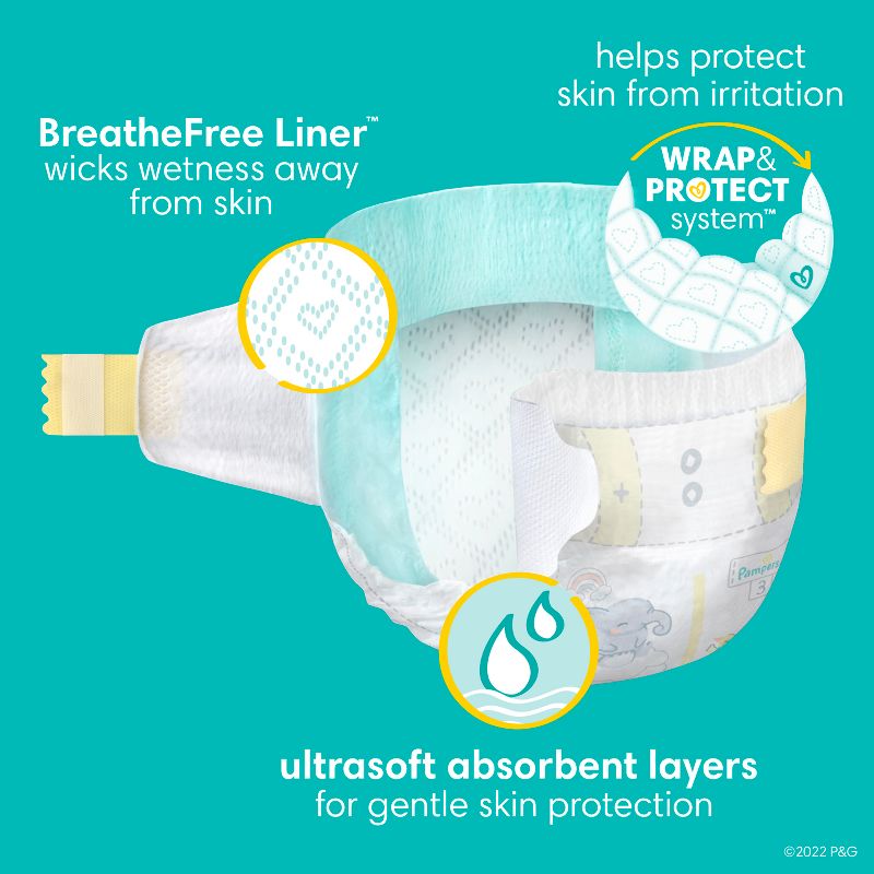 Pampers Swaddlers Active Baby Diapers - (Select Size and Count), 6 of 24