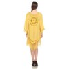 Women's Crocheted Fringed Trim Dress Cover Up - White Mark - 3 of 4