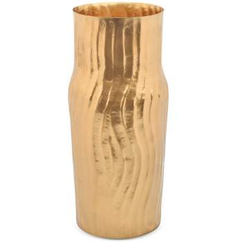 Berkware Gold Textured Design Flower Vase