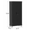 GustoWave Rolling Metal Storage Cabinet 72" with Wheels and Pegboard, Adjustable Tool Cabinet, Large Utility Tool Organizer with 4 Shelves - 2 of 4
