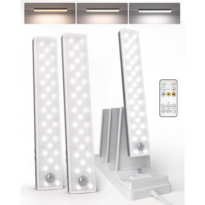 EZVALO 9" 2000mAh Rechargeable Under Cabinet Lighting Wireless w/Remote Control, Motion Sensor