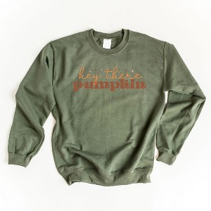 Simply Sage Market Women's Graphic Sweatshirt Hey There Pumpkin Stars - 1 of 2