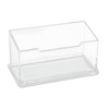 Unique Bargains Clear Plastic Name Business ID Bank Card Stand Storage Holder Case - 2 of 4