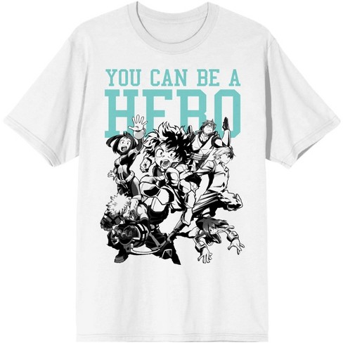 You Can Be A Hero My Hero Academia White Graphic Tee : Target