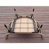 Wicker Egg Chair – Oversized PE Rattan Lounge Chair with Thick 4-inch Cushion & Metal Stand, Waterproof (White) - 4 of 4