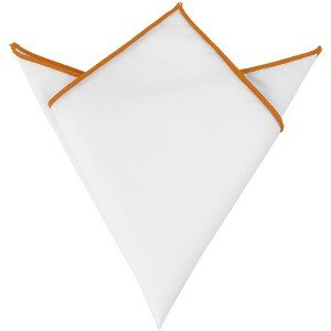 INSPIRE CHIC Men's Cotton Contrast Solid Color Tuxedo Pocket Squares Handkerchiefs - 1 of 4