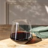 over&back Set of 4 17oz Modern Contemporary Stemless Mouth-Blown Glasses Clear: Dishwasher-Safe, Lead-Free - 2 of 4