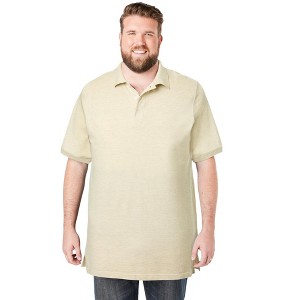 KingSize Longer-Length Shrink-Less Cotton Polo Shirt - 1 of 4