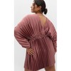 Women's Plus Size Chloe Pleat Dress - mocha | CITY CHIC - 3 of 4
