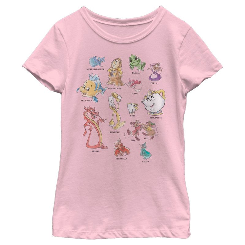 Girl's Disney Sidekicks Sketch T-Shirt, 1 of 5