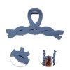 Unique Bargains Elegant Frosted Cable Hair Clips Dark Blue 1 Pc - 3 of 4