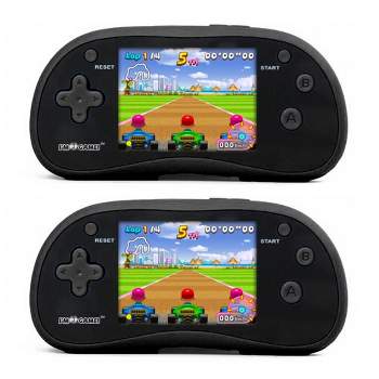 I'm Game 2-PACK Handheld Game Console with 180 Built-in Games (Pink and Black Bundle)