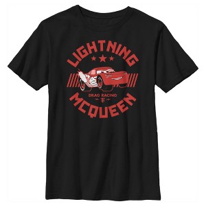 Boy's Cars Lightning McQueen Drag Racing T-Shirt - 1 of 4