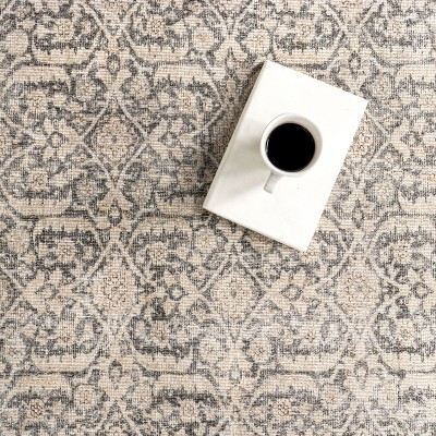 Hillstone 5x8 Red Synthetic Vintage Medallion Area Rug