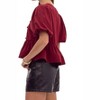 Women's Danielle Puff Sleeves Bow Detail Top - entro - 3 of 4