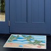 Jellybean Turtles Swimming Rug – Charming Indoor & Outdoor Doormat, 20" X 30" - 2 of 3