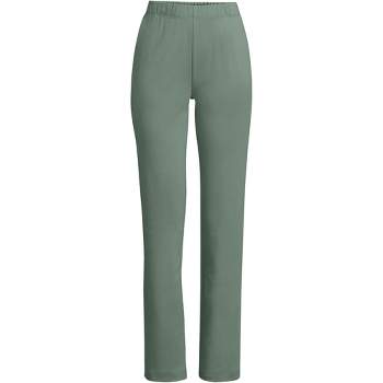 Lands' End Women's Sport Knit High Rise Elastic Waist Pull On Pants - Small  - Forest Moss : Target