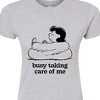 Women's - Peanuts - Busy Taking Care Of Me Fitted Graphic T-Shirt - 2 of 4