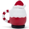 100 North Santa Vintage White 19 ounce Dolomite Ceramic Christmas Holiday Festive Coffee Tea Cup Mug For Your Favorite Morning Brew - 3 of 4