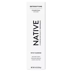 Native Charcoal with Mint Fluoride Natural Toothpaste  - 4.1 oz