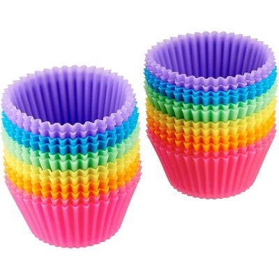 24ct Rainbow Foil Cups : Target