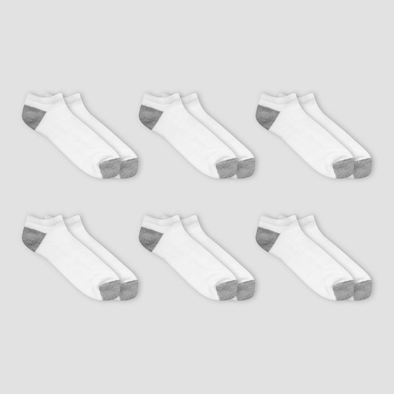 Men's Fruit of the Loom Breathable 6pk No Show Socks - 6-12, 1 of 7