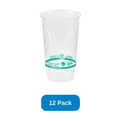Planet+ 24 oz Cold Cup Corn Plastic - Pack of 12