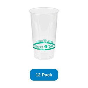 Planet+ 24 oz Cold Cup Corn Plastic - Pack of 12 - 1 of 3