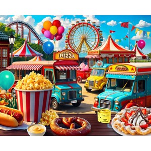 Springbok Carnival Food Trucks Jigsaw Puzzle - 500pc - 1 of 3