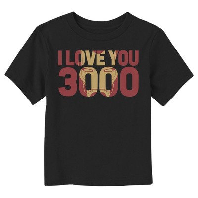 Toddler's Marvel Iron Man Love 3000 Mask T-Shirt