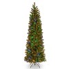 Prelit Slim Downswept Douglas Fir Artificial Christmas Tree Dual Color Lights - National Tree Company - 2 of 4