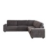 110" Oversized L-Shaped Corduroy Corner Sectional Sofa with USB & Storage - 2 of 4