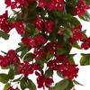 28" 2pk Bougainvillea Hanging Bush Artificial Plant - Nearly Natural: UV Resistant, Indoor/Outdoor Decor - 2 of 3