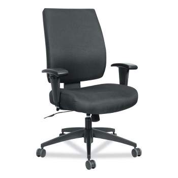 Alera Alera Wrigley Series High Performance Mid-Back Synchro-Tilt Task Chair, Supports 275 lb, 17.91" to 21.88" Seat Height, Black