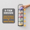 Shampoo Bar Holder, Self-Draining Soap Caddy for Shower, Bathroom Wall, Kitchen Sink, Stainless Steel Rack, Black - 4 of 4