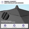 Crestlive Products 9 x 5 FT Patio Outdoor Umbrella  Rectangular Tilting Parasol Waterproof Navy Blue - 4 of 4