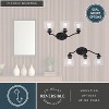 VAXCEL Bellwood Traditional Bathroom Vanity Lighting Fixture, Clear Seeded Bell Glass Shade - 4 of 4