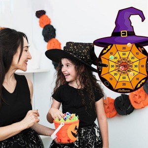 Hachikiko Halloween Party Games - Dart Board with 12 Sticky Balls,Trunk or Treat Games for Kids 3+, Halloween Activities Decorations - 1 of 4